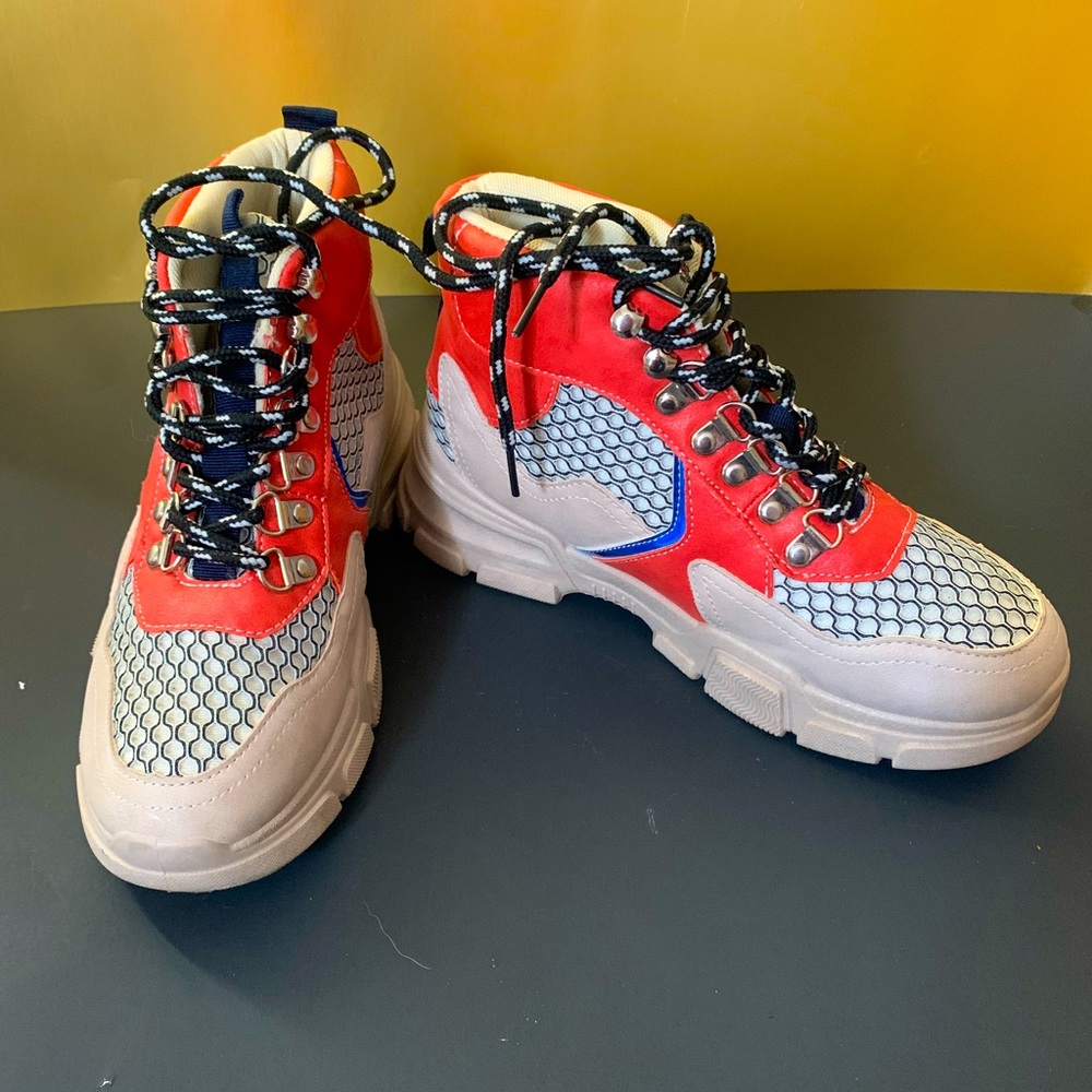 Multi Colored Combat boot